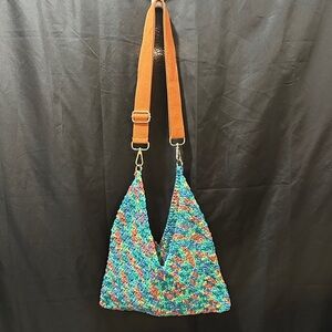 Colorful Woven Shoulder Bag